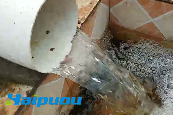 河南新乡市农村污水处理设备出水视频